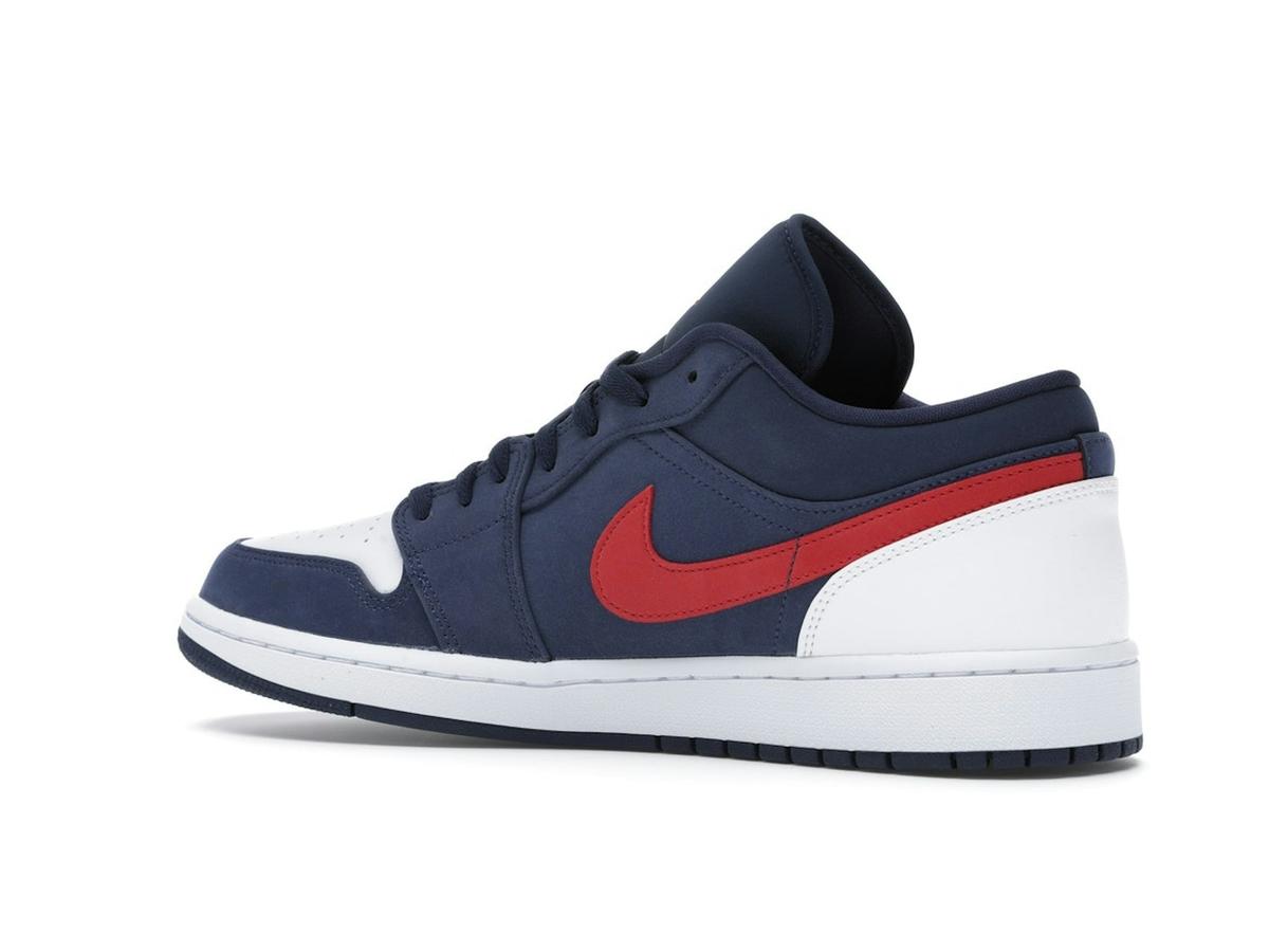 Jordan 1 Low USA Midnight Navy Gym Red White CZ8454-400 - savito