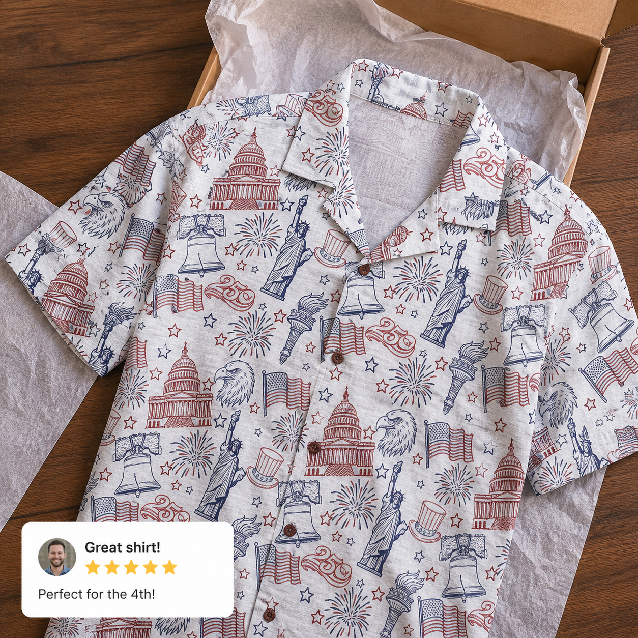 America 250 Years Of Freedom Hawaiian Shirt