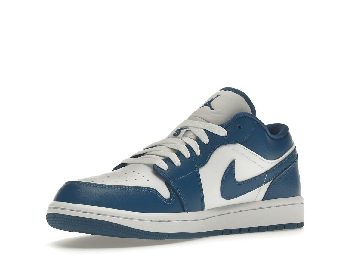 Jordan 1 Low Marina Blue (Women's) Sneakers DC0774-114 White Dark Marina Blue - savito