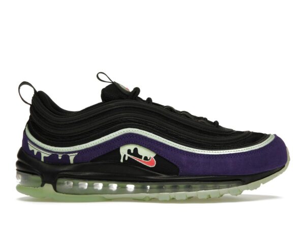 Nike Air Max 97 Slime Halloween 2020 Black Court Purple Flash Crimson DC1500-001 - savito