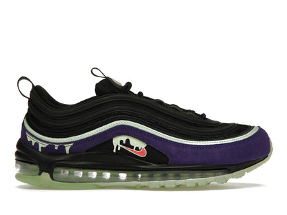 Nike Air Max 97 Slime Halloween 2020 Black Court Purple Flash Crimson DC1500-001 - savito