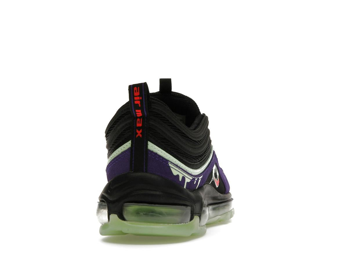 Nike Air Max 97 Slime Halloween 2020 Black Court Purple Flash Crimson DC1500-001 - savito