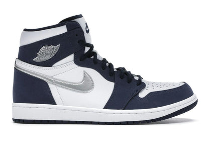 Jordan 1 Retro High CO.JP Midnight Navy (2020) DC1788-100 White Metallic Silver - savito
