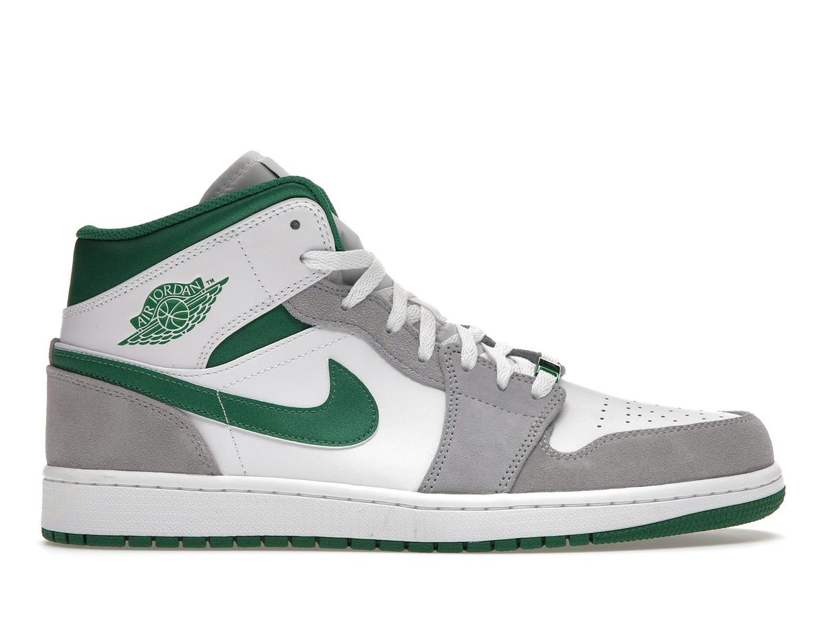 Jordan 1 Mid SE Grey Green Sneakers DC7294-103 - savito