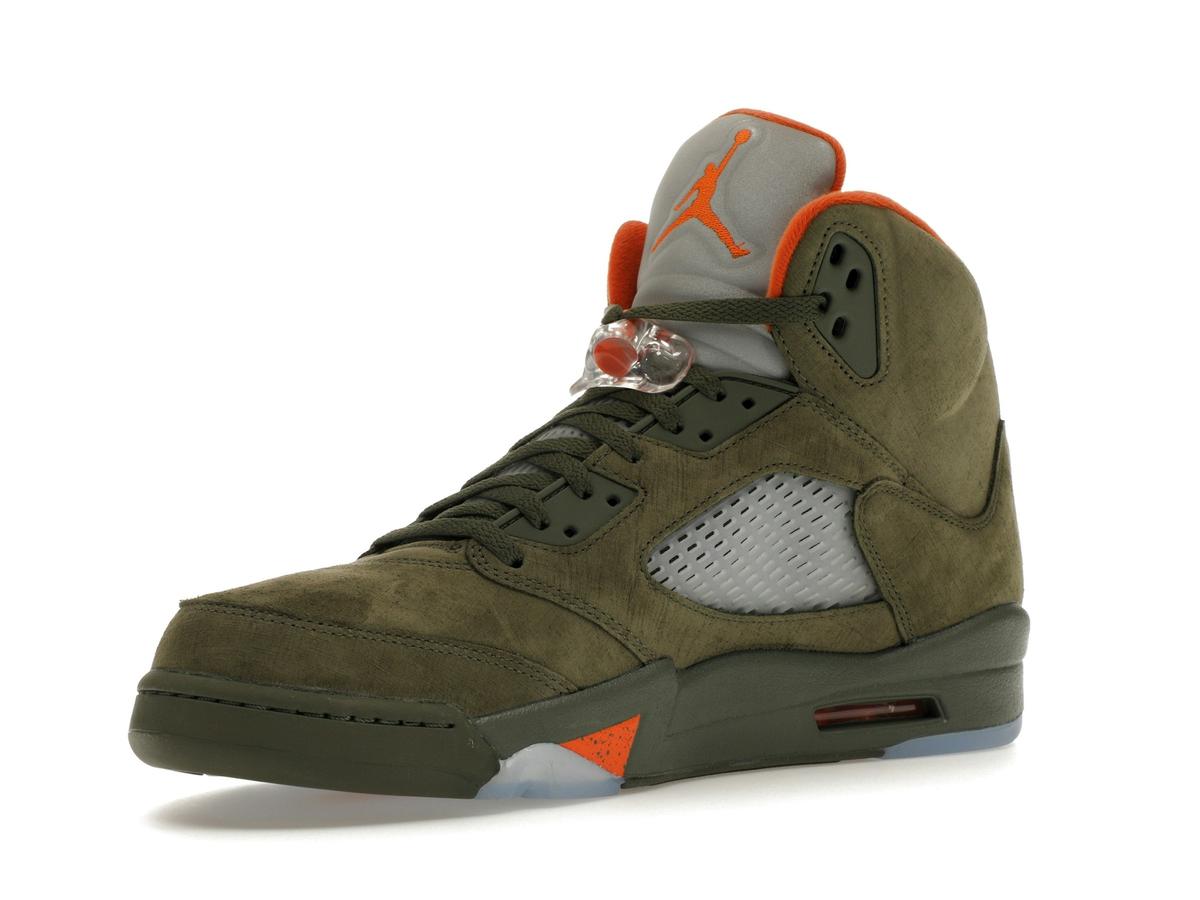 Jordan 5 Retro Olive (2024) Army Olive Solar Orange DD0587-308 - savito