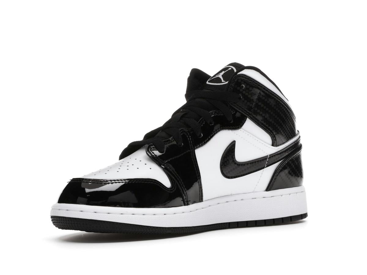 Air Jordan 1 Mid SE All-Star Carbon Fiber 2021 GS Black White DD2192-001 - savito