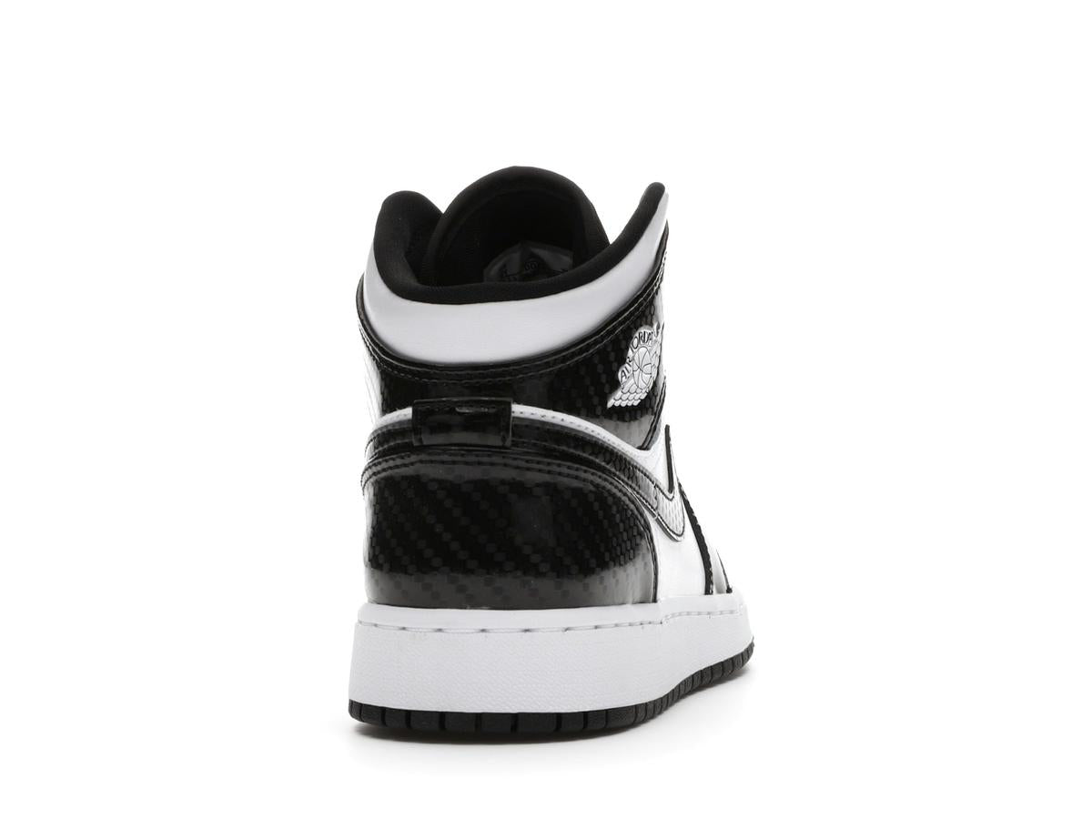 Air Jordan 1 Mid SE All-Star Carbon Fiber 2021 GS Black White DD2192-001 - savito