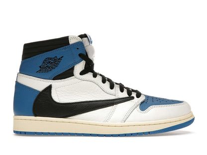 Jordan 1 Retro High OG SP Fragment x Travis Scott DH3227-105 Sail Military Blue - savito