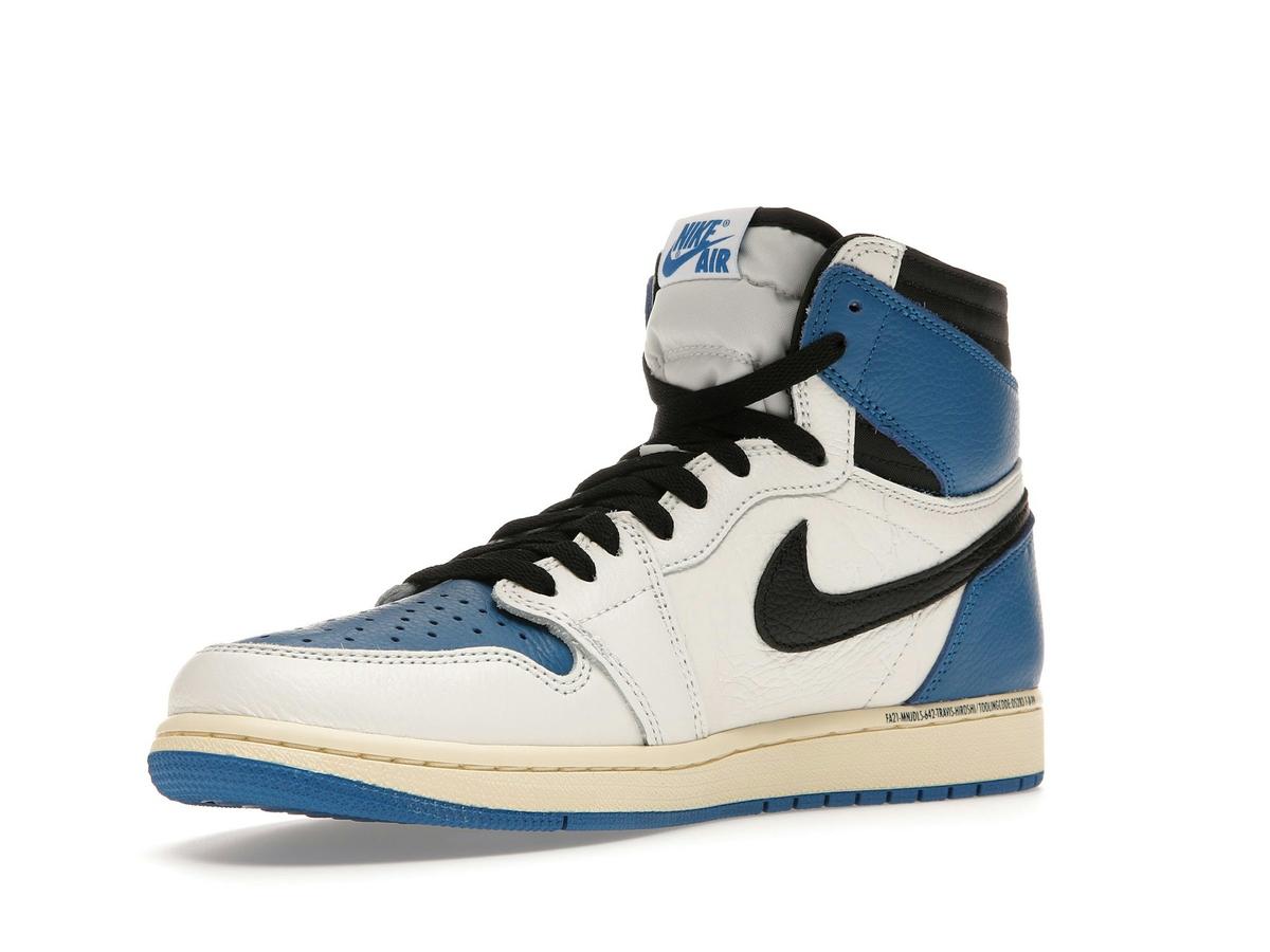 Jordan 1 Retro High OG SP Fragment x Travis Scott DH3227-105 Sail Military Blue - savito