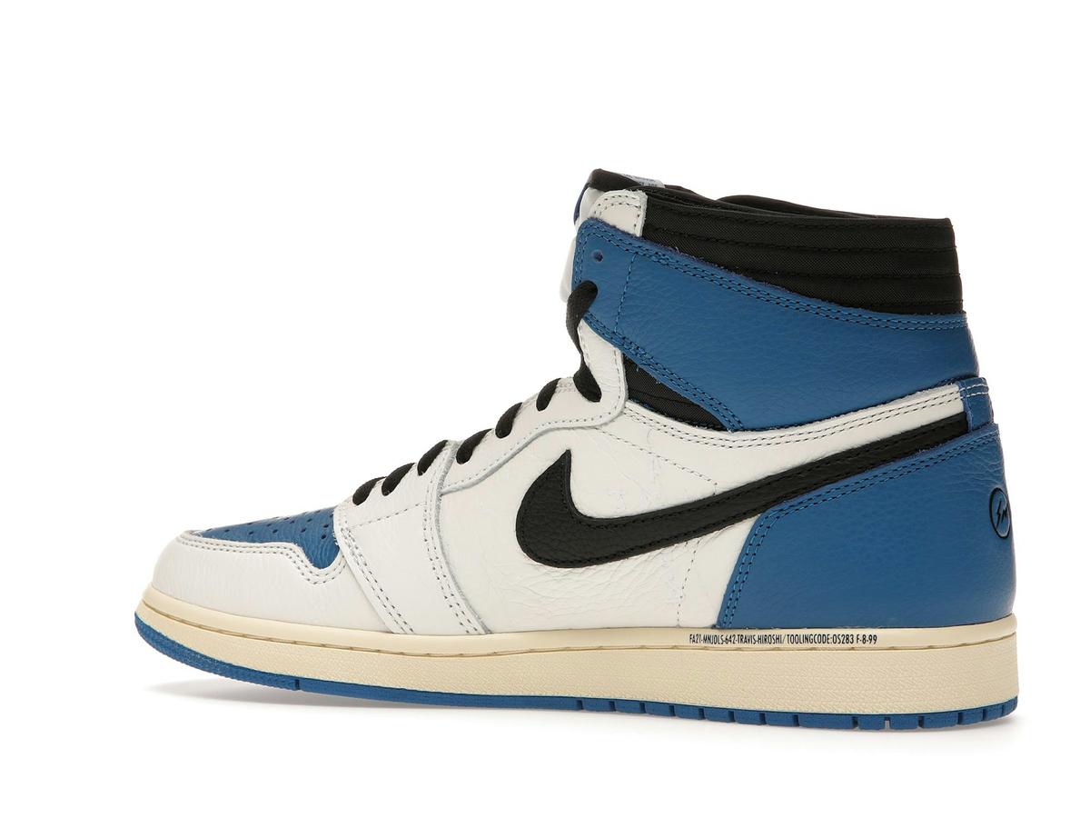 Jordan 1 Retro High OG SP Fragment x Travis Scott DH3227-105 Sail Military Blue - savito