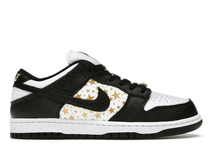 Nike SB Dunk Low Supreme Stars Black (2021) Black Metallic Gold White DH3228-102 - savito