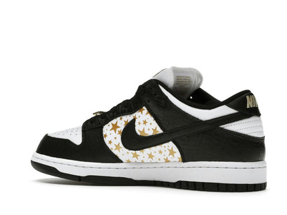 Nike SB Dunk Low Supreme Stars Black (2021) Black Metallic Gold White DH3228-102 - savito