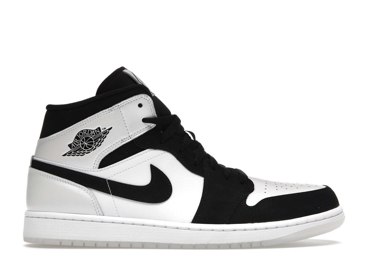 Jordan 1 Mid Diamond Shorts DH6933-100 White Black - savito