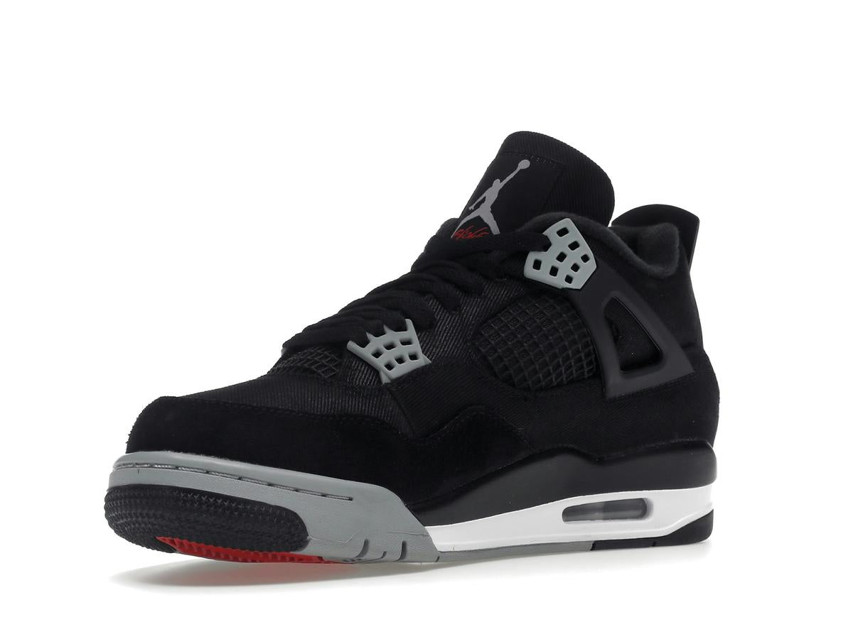 Air Jordan 4 Retro SE Black Canvas DH7138-006 Black Light Steel Grey Fire Red - savito