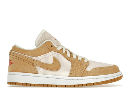 Jordan 1 Low SE Twine Orange Quartz Corduroy Women's DH7820-700 - savito