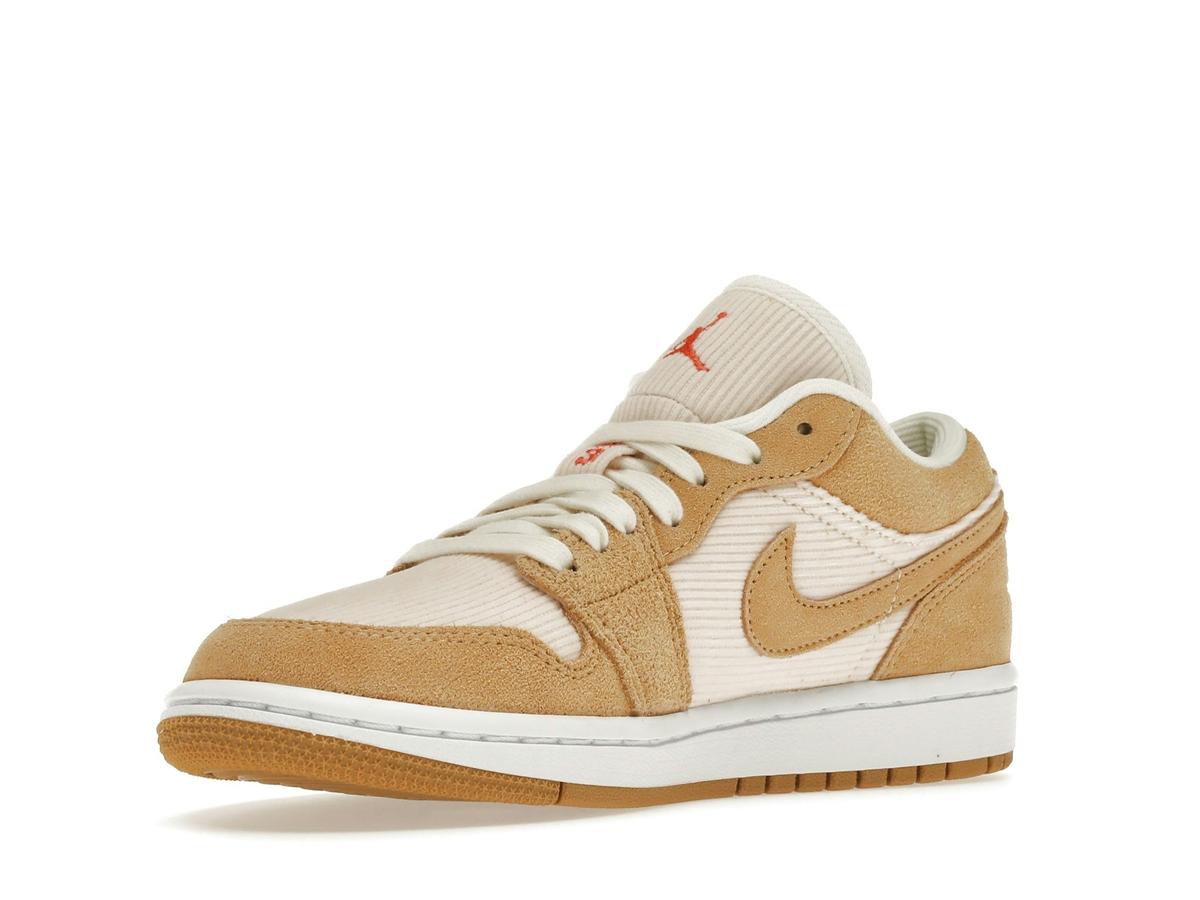 Jordan 1 Low SE Twine Orange Quartz Corduroy Women's DH7820-700 - savito