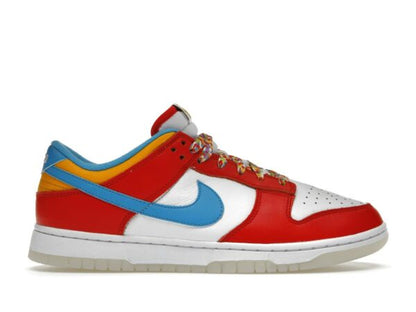 Nike Dunk Low QS LeBron James Fruity Pebbles Habanero Red Laser Blue White DH8009-600 - savito