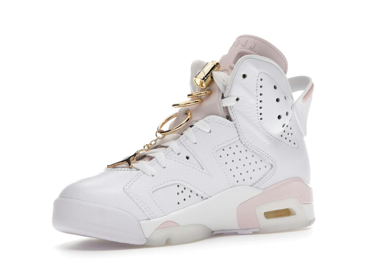 Jordan 6 Retro Gold Hoops Women's White DH9696-100 - savito