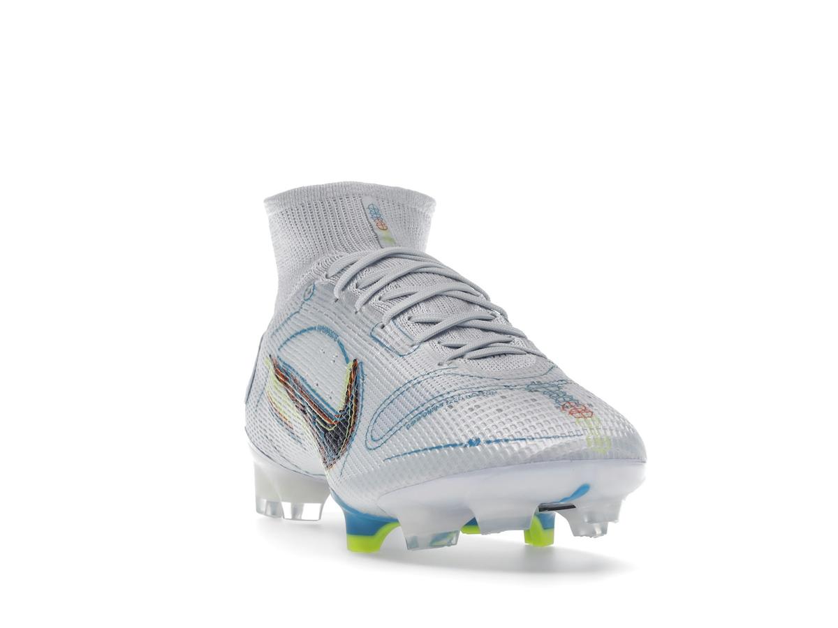 Nike Superfly 8 Elite FG Football Grey Light Marine Football Cleats DJ2839-054 - savito