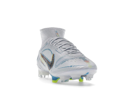 Nike Superfly 8 Elite FG Football Grey Light Marine Football Cleats DJ2839-054 - savito