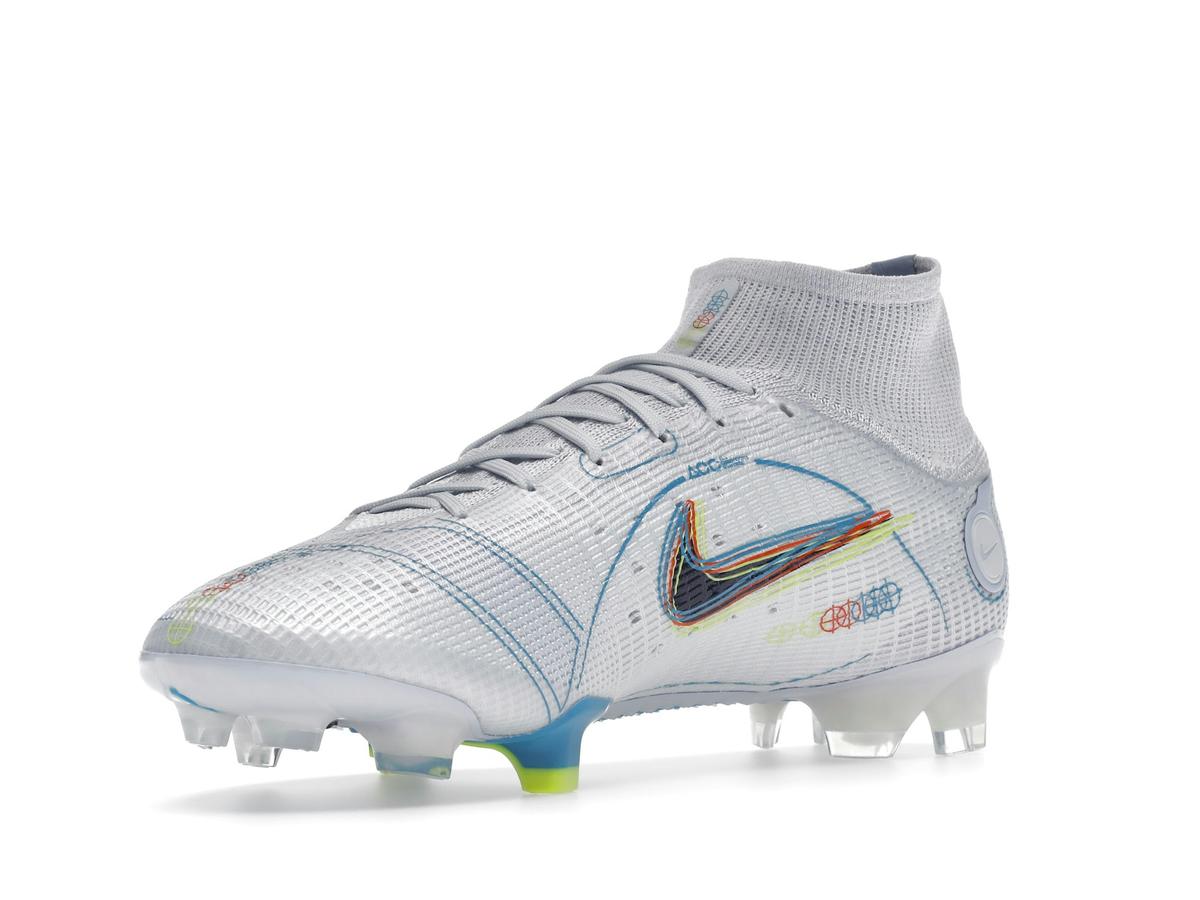 Nike Superfly 8 Elite FG Football Grey Light Marine Football Cleats DJ2839-054 - savito