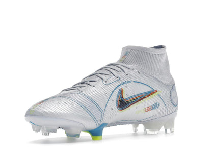 Nike Superfly 8 Elite FG Football Grey Light Marine Football Cleats DJ2839-054 - savito