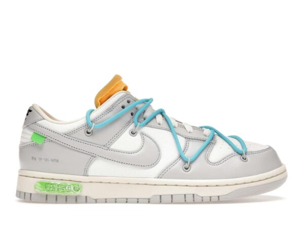 Nike Dunk Low Off-White Lot 2 DM1602-115 Sail Neutral Grey Blue Fury - savito