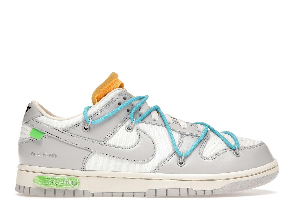 Nike Dunk Low Off-White Lot 2 DM1602-115 Sail Neutral Grey Blue Fury - savito