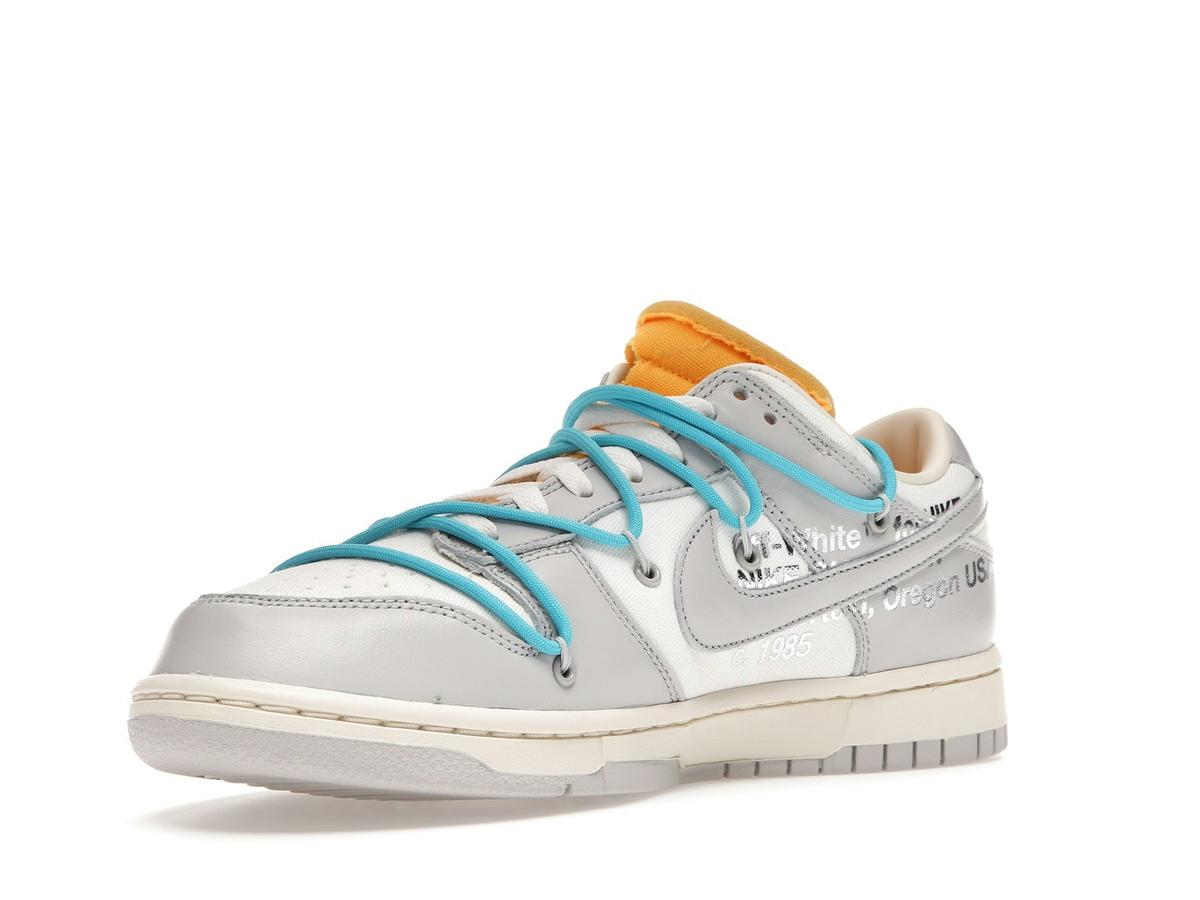 Nike Dunk Low Off-White Lot 2 DM1602-115 Sail Neutral Grey Blue Fury - savito