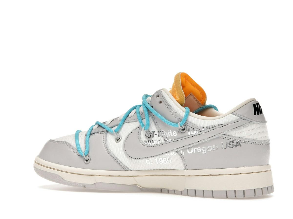 Nike Dunk Low Off-White Lot 2 DM1602-115 Sail Neutral Grey Blue Fury - savito