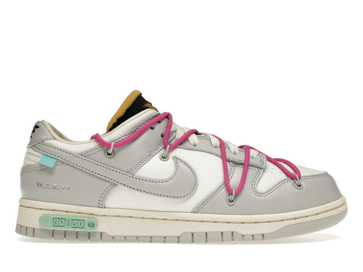 Nike Dunk Low Off-White Lot 30 DM1602-122 Sail Neutral Grey - savito
