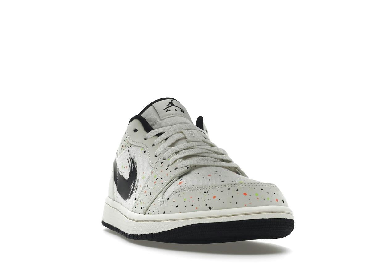 Jordan 1 Low Brushstroke DM3528-100 Natural Black Multi - savito