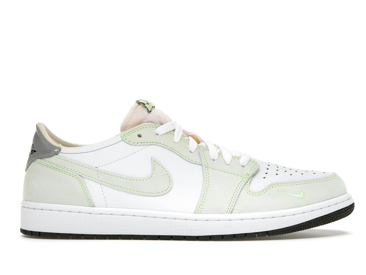 Air Jordan 1 Retro Low White Ghost Green Black DM7837-103 - savito