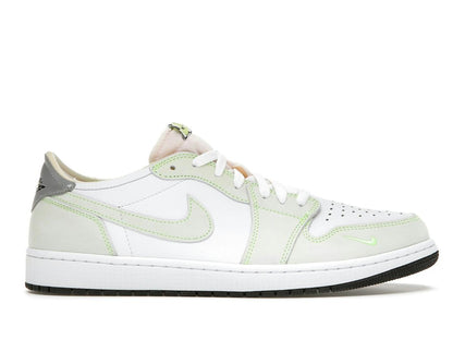 Air Jordan 1 Retro Low White Ghost Green Black DM7837-103 - savito
