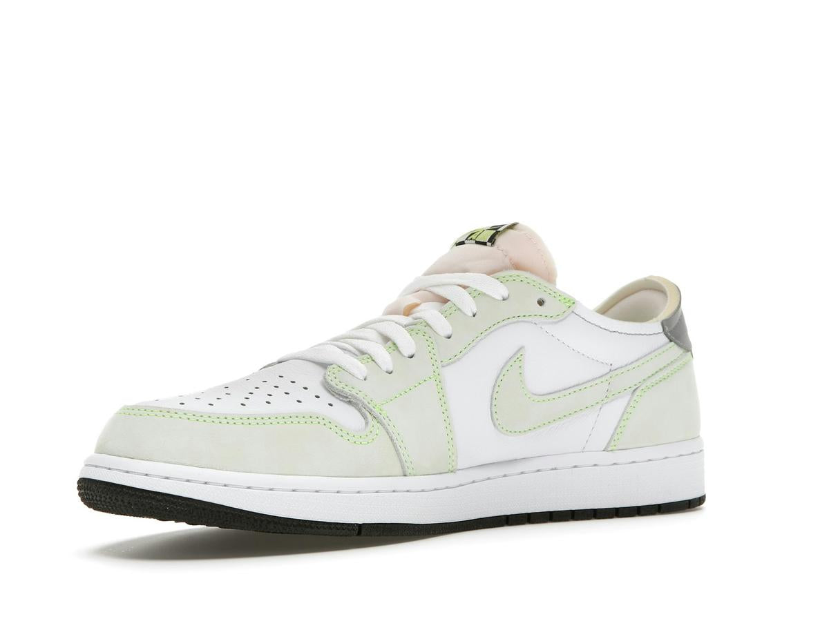 Air Jordan 1 Retro Low White Ghost Green Black DM7837-103 - savito