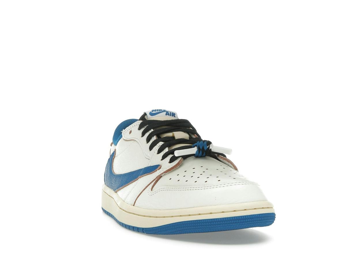 Jordan 1 Retro Low OG Fragment x Travis Scott Sail Military Blue DM7866-104 - savito