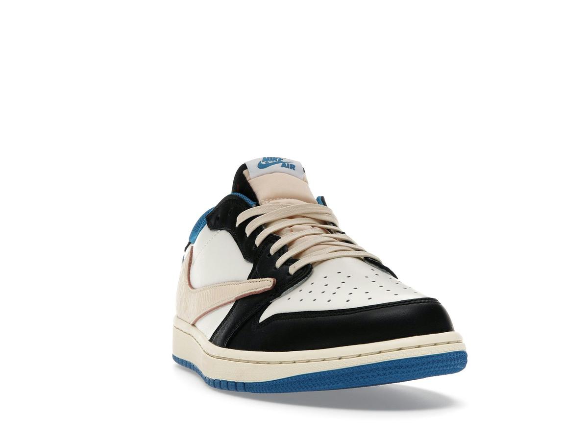 Air Jordan 1 Low OG SP Fragment Design x Travis Scott DM7866-140 White Black Royal Sail - savito
