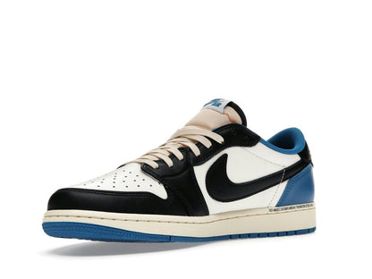 Air Jordan 1 Low OG SP Fragment Design x Travis Scott DM7866-140 White Black Royal Sail - savito