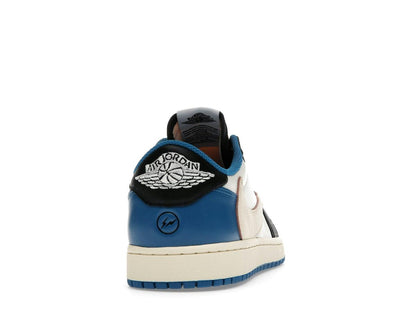 Air Jordan 1 Low OG SP Fragment Design x Travis Scott DM7866-140 White Black Royal Sail - savito
