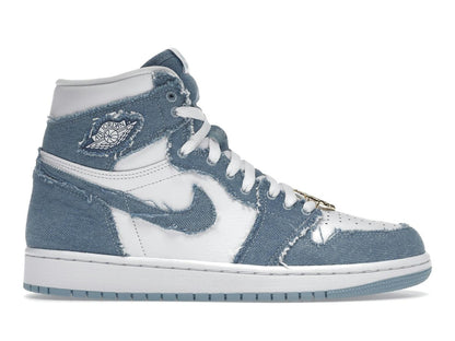 Jordan 1 Retro High OG Denim (Women's) White Worn Blue Metallic Gold DM9036-104 - savito