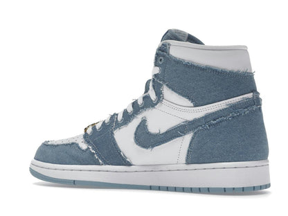 Jordan 1 Retro High OG Denim (Women's) White Worn Blue Metallic Gold DM9036-104 - savito