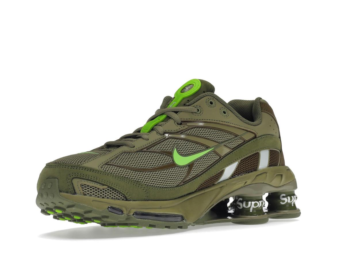 Nike Shox Ride 2 SP Supreme Neutral Olive Electric Green DN1615-200 - savito