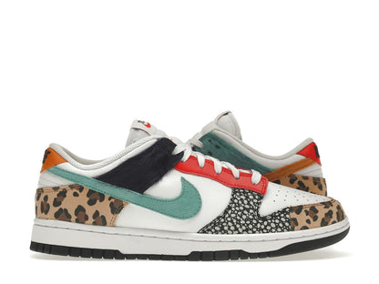 Nike Dunk Low Safari Mix Women's White Washed Teal Electro Purple DN3866-100 - savito