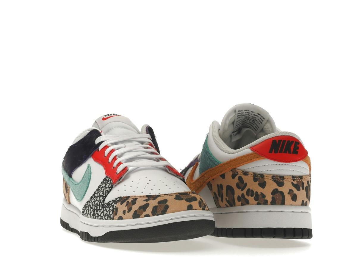 Nike Dunk Low Safari Mix Women's White Washed Teal Electro Purple DN3866-100 - savito