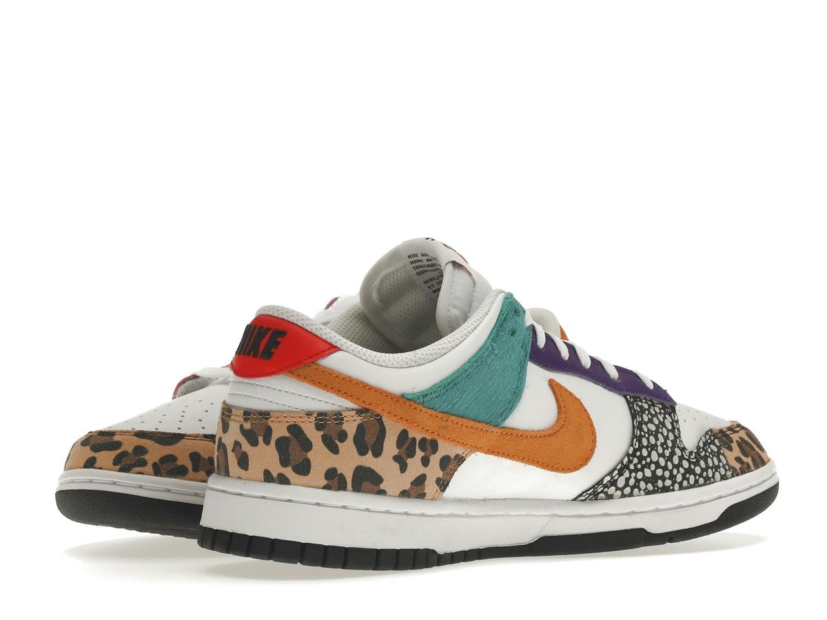Nike Dunk Low Safari Mix Women's White Washed Teal Electro Purple DN3866-100 - savito