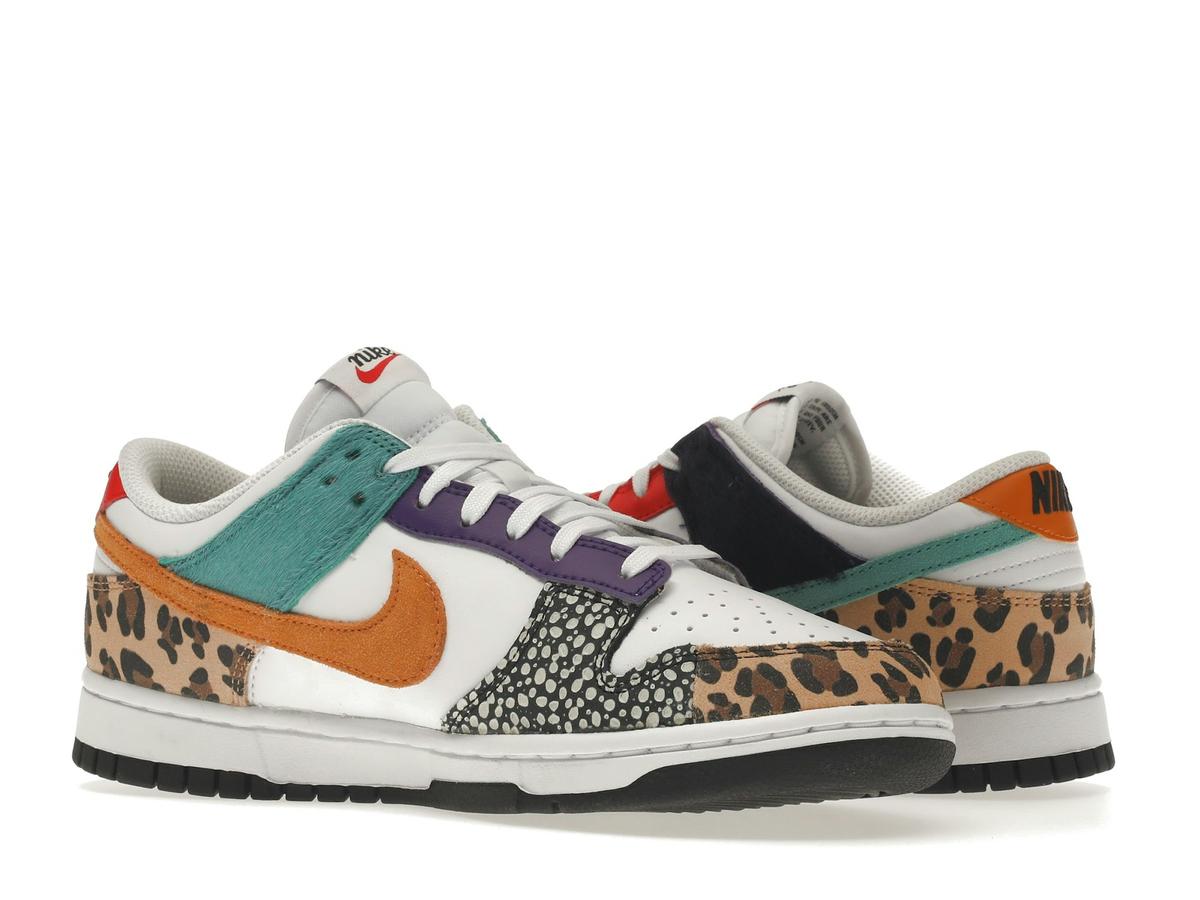 Nike Dunk Low Safari Mix Women's White Washed Teal Electro Purple DN3866-100 - savito