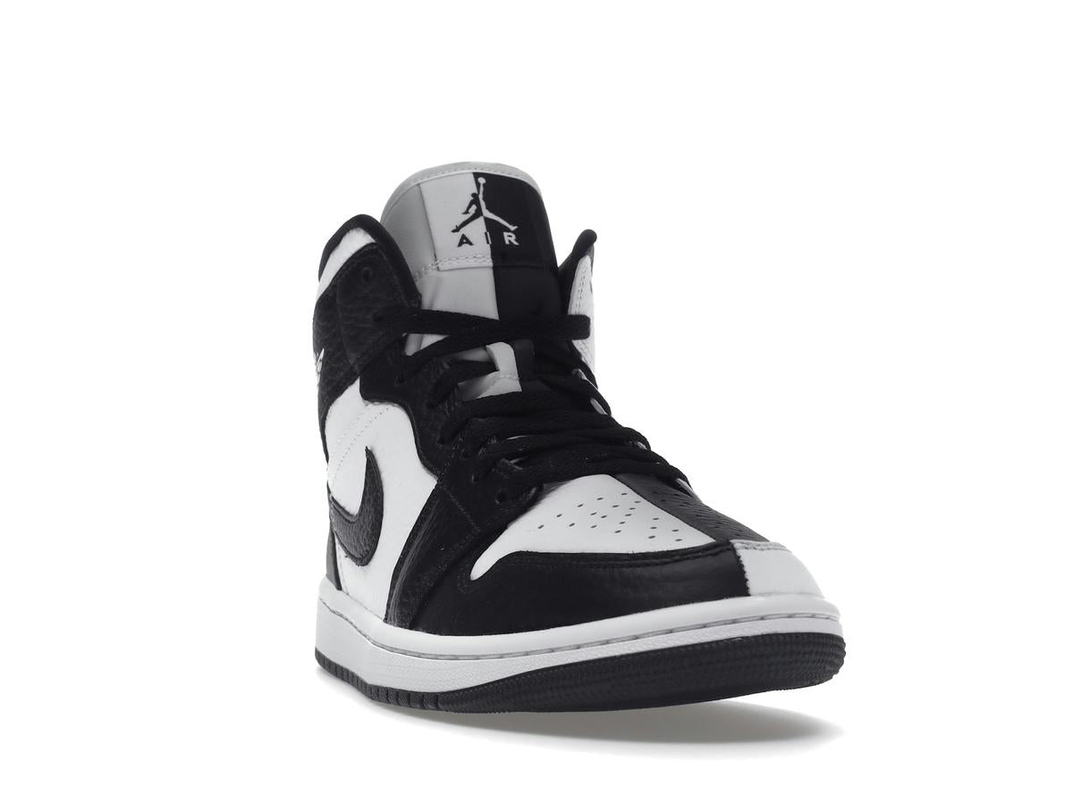 Jordan 1 Mid Split Black White Womens DR0501-101 - savito