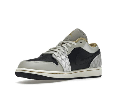 Air Jordan 1 Low Beaded Swoosh Grey Black DV1762-001 - savito