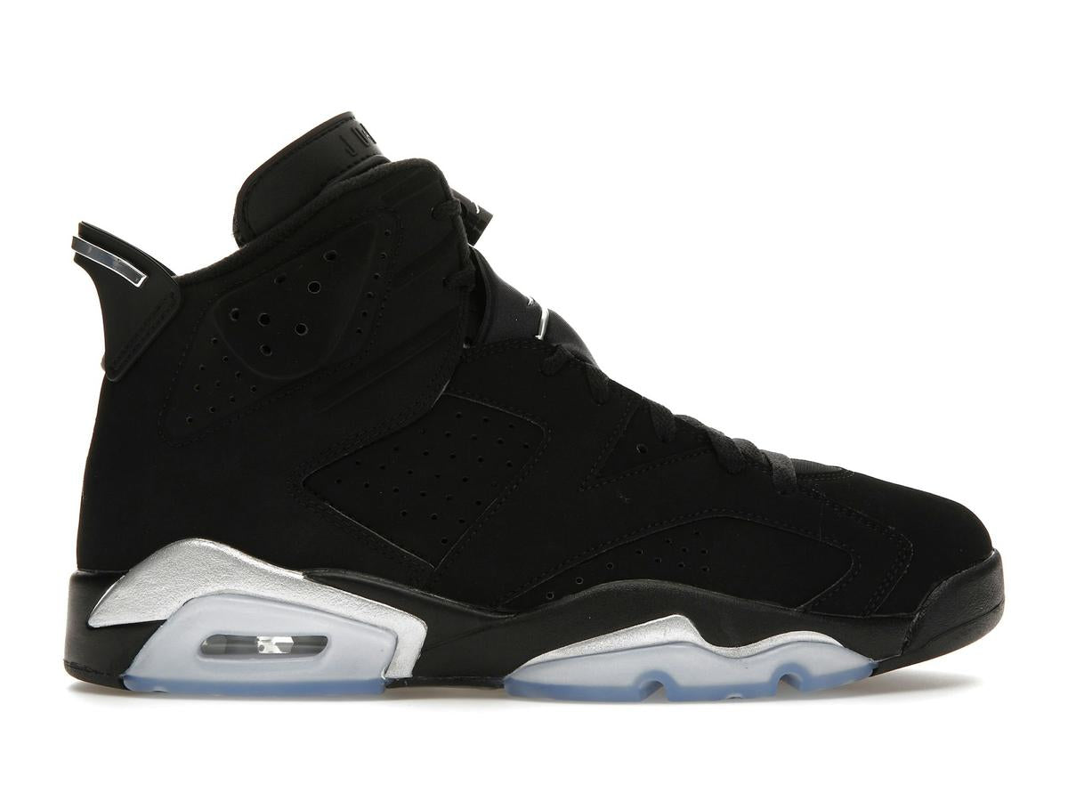 Jordan 6 Retro Chrome Black Metallic Silver DX2836-001 - savito