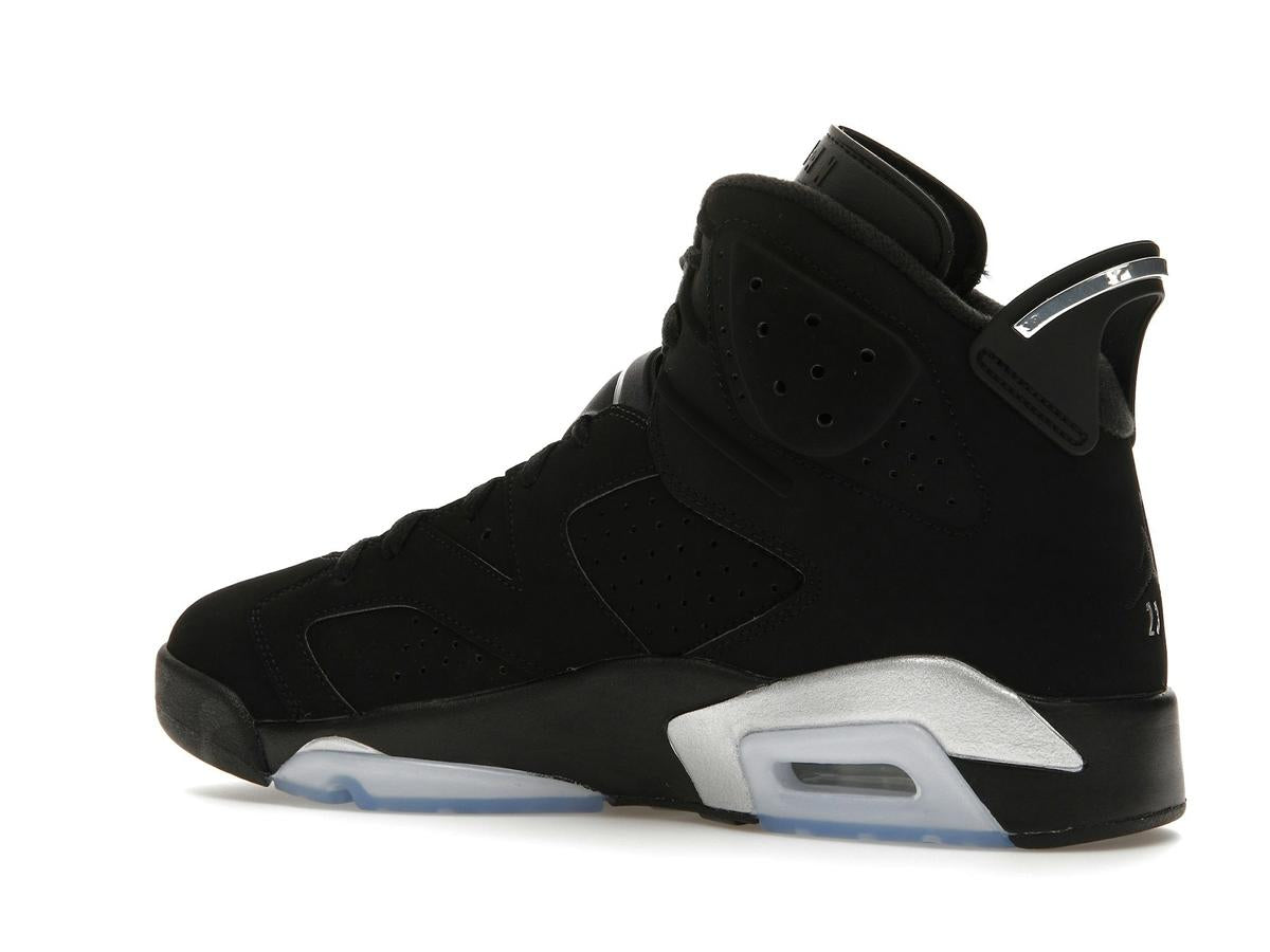 Jordan 6 Retro Chrome Black Metallic Silver DX2836-001 - savito